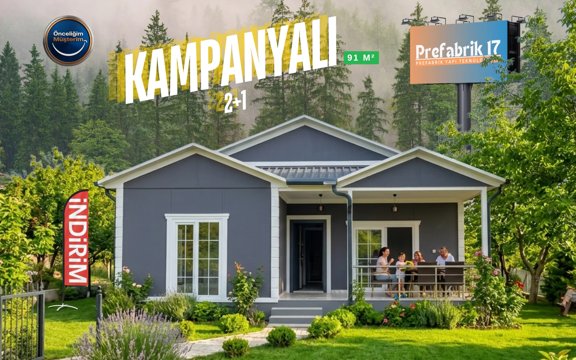 91 M2 Prefabrik Villa
